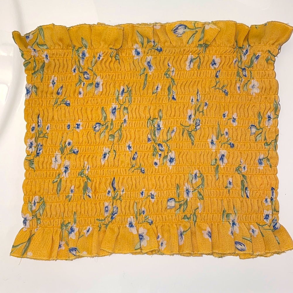 Yellow/Orange Pacsun - Kendall & Kylie Tube Top